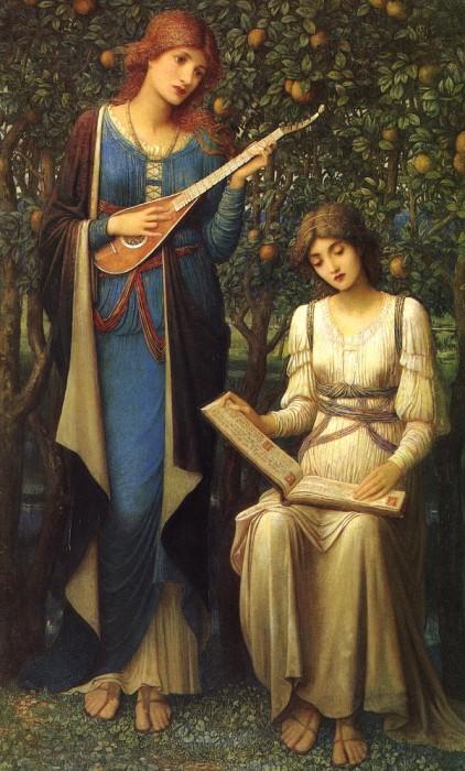When Apples Were Golden and Songs Were Sweet, But Summer Had Passed Away byJohn Melhuish Strudwick.
